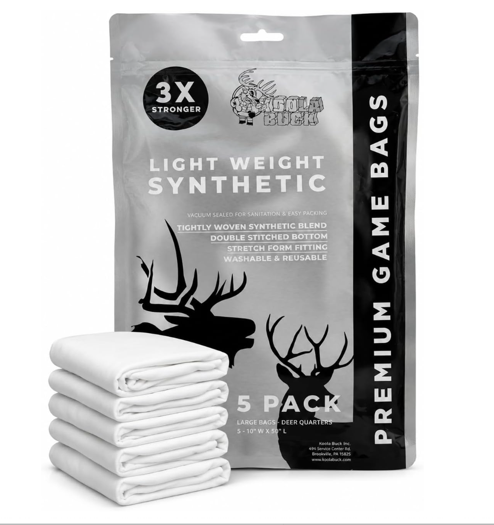 Light Weight Deer Quarter Game Bags L – 5 Pack