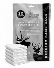 Light Weight Elk Quarter Game Bags XL – 5 Pack